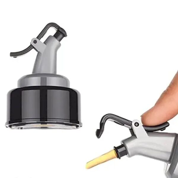 JEM 1 Liter Oil Dispenser with Lid – Clear Bottle with Drip-Free Spout for Controlled Pouring - Image 2