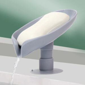 Self Draining Soap Holder for Bathroom and kitchen – Leaf Shape Sabundani (1 Pc)