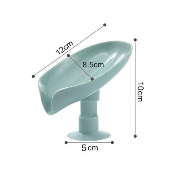 Self Draining Soap Holder for Bathroom and kitchen – Leaf Shape Sabundani (1 Pc) - Image 7
